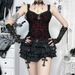 Women's Dark Gothic Style Sexy Camisole Top Slim Fit Versatile Tank Top New 2025 XS25066_ecoleips.com