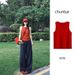 Polka Dot Knit Camisole For Women, Summer 2026 New American Style, Slim Fit, Chic, Vintage, Conceals Side Breast Bulges_ecoleips.com