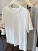 2025 Summer New Slimming And Versatile Jewelry Inlaid Round Neck Casual Short Sleeved T-Shirt Women's Design_ecoleips.com