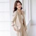 Women's Professional Blazer Set Slim Fit Office Suit Jacket And Pants Petite Friendly Business Casual Formal Occasions_ecoleips.com