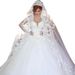 Elegant Royal Style Wedding Dress With Long Train - A-Line Mermaid Silhouette Bridal Gown For Bride_ecoleips.com