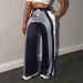 Plus Size Trousers Fashionable Elegant Elastic Drawstring Athletic Loose Straight Leg Women's Clothing_ecoleips.com