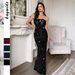European And American Party Evening Strapless Bow Long Dress, Women's Clothing, 2025 Autumn_ecoleips.com