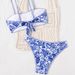 European And American Style Two Piece Swimsuit Set 2026 Hot Selling Strapless Bikini Set with Detachable Thin Straps Printed Design for Women_ecoleips.com