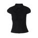 Women's Fashion Cardigan Button Down Collar Short Sleeve T-Shirt Top For Autumn Winter New Arrivals_ecoleips.com