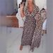 Women's Short-Sleeved Leopard Print Dress Spring 2026 Long Skirt Independent Website European And American Cross Border New Arrivals_ecoleips.com
