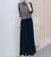 2025 Autumn New Fashion Versatile Short Zipper Vest + Long Sleeve Mid-Length Dress Two-Piece Set A18_ecoleips.com