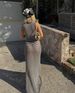 2023 Striped Knit Sleeveless Hollowed Out Beach Bohemian Casual Long Dress For Women_ecoleips.com