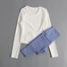 Sports Suit For Women, Long Sleeves, Tights, Sexy, Quick Drying T Shirts, Slimming Short Fitness Tops, Internet Celebrity Running Yoga Clothes_ecoleips.com
