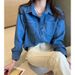 Women's Denim Jacket, Spring And Autumn 2026 New Style, Hong Kong Retro Niche Top, Blue Layered Shirt_ecoleips.com