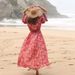 Bohemian Beach Cover-Up - Lightweight 100% Cotton Kimono With Floral Print For Swimwear & Summer (Pink, Blue, Black/White, One Size)_ecoleips.com