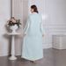 Glamorous Dress – Sparkling Embroidered Abaya For Women – Saudi Arabian Dubai Evening Gown (Sky Blue, Mint Green, Beige, S-XXL)_ecoleips.com