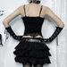 Women's Cross-Over Chain Camisole Top Personalized Letter Print Bat Style European American Summer 2024 New Arrival_ecoleips.com