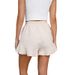 Women's Cotton And Linen Shorts Ruffled Elastic Waist Drawstring Casual Pants European American Style Clothing For Women_ecoleips.com