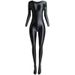 Women's Clothing Rhythmic Gymnastics Clothing Yoga Elastic Glossy Tights Body Shaping Bodybuilding Sports All Inclusive Jumpsuit Women's Long Sleeved_ecoleips.com