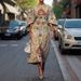 "Elegant Floral Print Maxi Dress – Timeless Ocean-Inspired Women's Dress For Beach & Evening Wear"_ecoleips.com