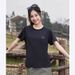 Large Size Summer New Loose Round Neck Ice Silk Quick Drying Men's And Women's Cool Short Sleeved T-shirt_ecoleips.com