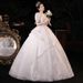 Plus Size Wedding Dress High End Heavy Duty French Style With Train For Petite Women New Style The Runaway Princess Bridal Main Dress_ecoleips.com
