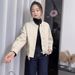 Korean-style Stand-collar Short Women, 2025 Spring New Model, Loose Casual Design, Stylish Jacket For Petite Women_ecoleips.com