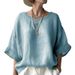 Women's Clothing Women’s Oversized Relaxed Fit Shirt – Breathable Cotton Blend Drop Shoulder Top (Unisex Casual Wear, Plus Size Friendly)_ecoleips.com