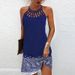 2024 Summer National Wind Positioning Printing Mesh Belt Sleeveless Casual Dress_ecoleips.com