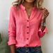 European And American Cross-border Women's Clothing 2025 Autumn New Casual Stand-up Collar Loose Versatile Stylish Shirt_ecoleips.com