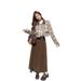 Autumn And Winter Two-piece Set, Thick Woolen Short Coat , 2024 New Style Pleated Long Skirt, Fashionable Suit For_ecoleips.com