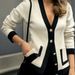 European And American Cross-border Women's Knitwear Jacket With A High-end Feel, V-neck American-style Knitted Top_ecoleips.com