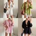 Spring Women's Fashion Casual Solid Color Lace Patchwork Shorts Set Clothing_ecoleips.com