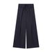 Women's Stripe Wide-Leg Palazzo Pants - Soft Wrinkle-Resistant Flowy Trousers For Elegant Casual Style_ecoleips.com