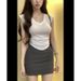 Layered Outfit Hot Girl Two-Piece Set Summer New Office High-End Elegant Dress For Women_ecoleips.com