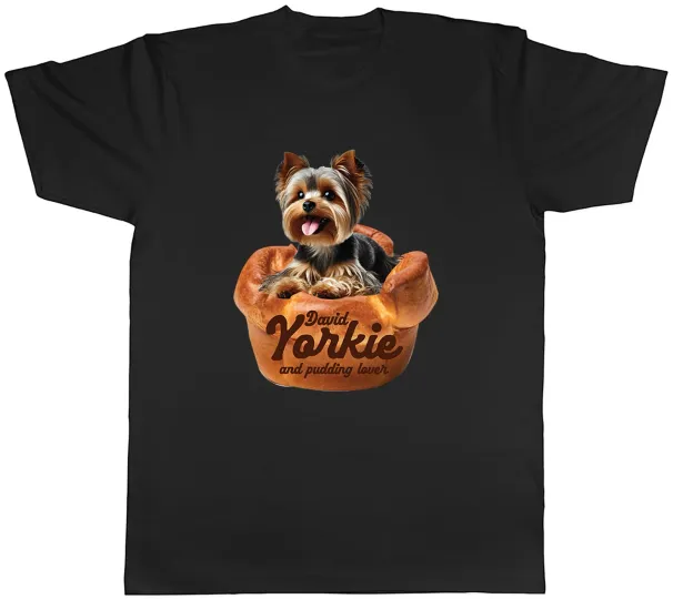 Women's T-Shirts Personalised Yorkie Yorkshire Terrier Pud Lover Mens T-Shirt Tee Gift Top_ecoleips.com