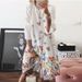Spring And Summer New European And American Women's Vintage Printing Round Neck Dress Digital Printing Multi-color Skirt_ecoleips.com