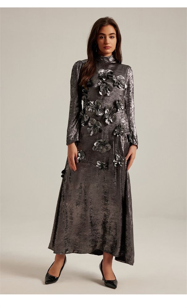 25 Spring/Summer European And American Fashion Design Glossy Three-dimensional Floral Middle Eastern Dubai Arab Lady_ecoleips.com