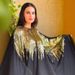 Women's Clothing Bright Silk Floral Dress Flowy Dress With Elastic Waist Casual Wear_ecoleips.com