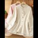 Ramie Vintage New Chinese Style Shirt Jacket Women's Autumn Cotton And Linen National Style Pan Button Zen Tai Chi Tea C_ecoleips.com