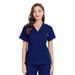 Women's Clothing Hospital Hand Washing Suit Dental Clinic Operating Room Nurse Uniform Short Sleeve V Neck Hand Washing Suit_ecoleips.com