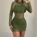 Women's Long Sleeved round Neck Dress Trendy Summer Rock Style Street Fashion Dress in Stock_ecoleips.com