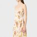 High-End French Style Floral Print Lace Trimmed Pleated Maxi Skirt Backless Dress for Beach Vacations_ecoleips.com