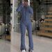 Women's Zip-Up Track Suit Set - Stylish Stand Collar Jacket & Wide-Leg Joggers, Trendy Streetwear Outfit For Casual & Sporty Look_ecoleips.com