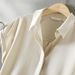 women's clothing fashion women's smooth satin half sved top and pants set two piece set_ecoleips.com