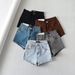 Trendy Instagram High-waisted Slimming Denim Super Shorts For Women, Summer Elastic Slim Fit, Leg-lengthening,_ecoleips.com