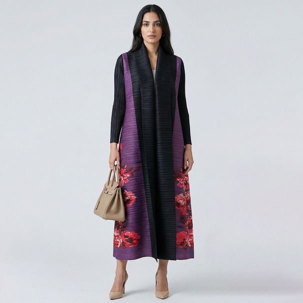 Plus-size Robe With A High-fashion Design, Elegant Stylish Cardigan, Middle Eastern Long Coat For Women, Artistic And_ecoleips.com