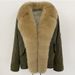 Women's Clothing Winter New Style Fur Fox Fur Collar Down Jacket Women's Short Thick Fashion Parka Coat_ecoleips.com