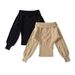 Women's Off Shoulder Long Sleeve Knit Sweater – Korean Chic & Slimming Fall/Winter Top (S/M, Khaki/Black/Red/White)_ecoleips.com