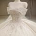 off the Shoulder Petite Wedding Dress European Style Train Luxurious French Style Main New 2025 Brides Party Wear_ecoleips.com
