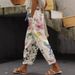 Women's Clothing Large Size Women's 3d Digital Printing Simple Curled Casual Pants Printable_ecoleips.com