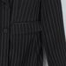Striped Double-Breasted Blazer – Asymmetric Peplum Hem Tailored Jacket With Kinetic Hem_ecoleips.com