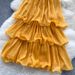 Summer Yellow Dress for Women French Style Halter Neck Ruffled Trim Cake Style Vacation Look Selected 2025_ecoleips.com