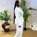 Women's Clothing Temperament Waist Shirt Cardigan Trousers Two Piece Suit_ecoleips.com